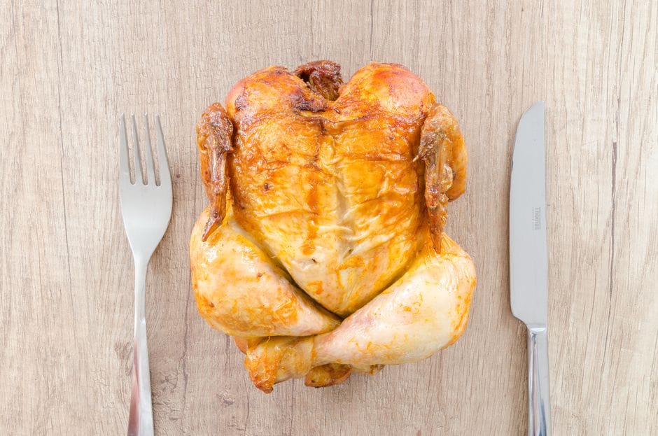 Le poulet rôti du dimanche : peau croustillante, chair moelleuse